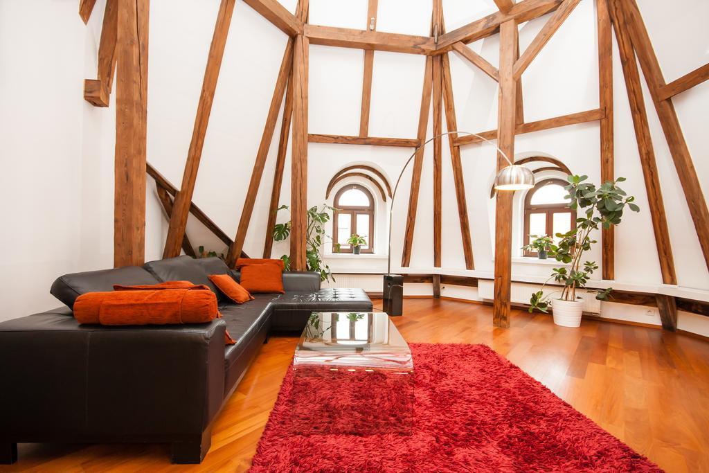 Luxury Loft Lägenhet Prag Rum bild